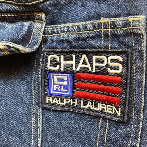 Chaps Ralph Lauren Jean Cargo Overalls XL Blue Size 31