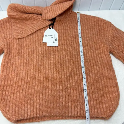 English Factory English Factory Collar Oversize Collared Rib Chucky Sweater Peach Size XS