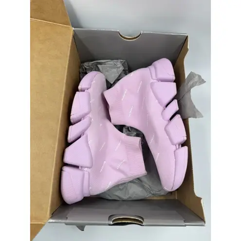 Balenciaga Speed 2.0 All Over Logo Sock Sneakers - Sz 6 US 36 EU