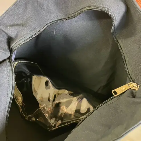 GH Bass & Co Nautical Tote Bag Love Boat Wheel Canvas Shopper Purse Blue