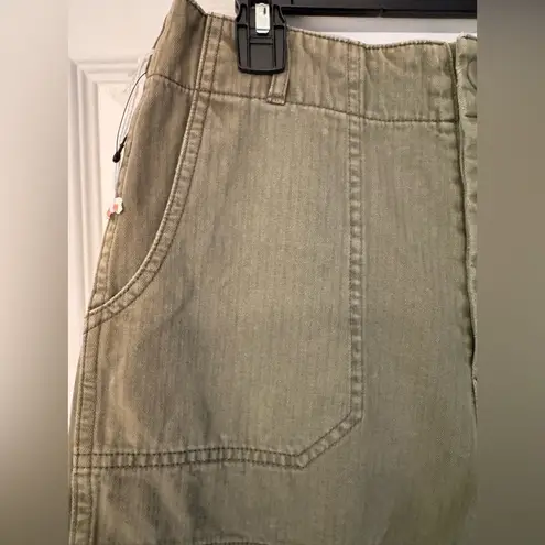 RE/DONE REDONE Khaki Military Army Green Women’s Mini Shorts Size 26