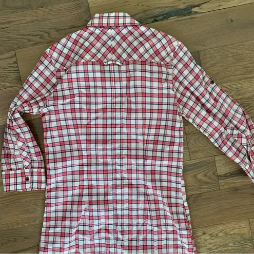 Jachs Just a Cheap Shirt Red Plaid Cotton Shirtdress Size XS