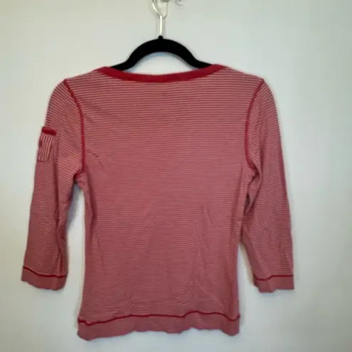 Ralph Lauren Lauren  striped pink and white shirt size medium