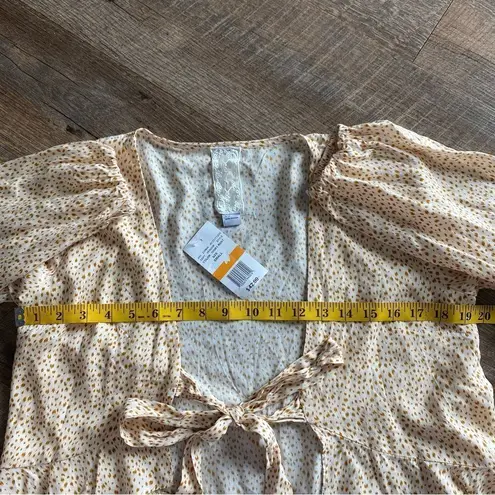 Sadie and Sage Top Ruffle Tie Front NEW Festival Sexy