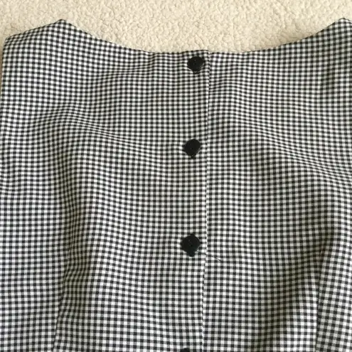 Connected Apparel Vintage 90s Gingham Floral Embroidered Two Piece Skirt Set by - Sz 12