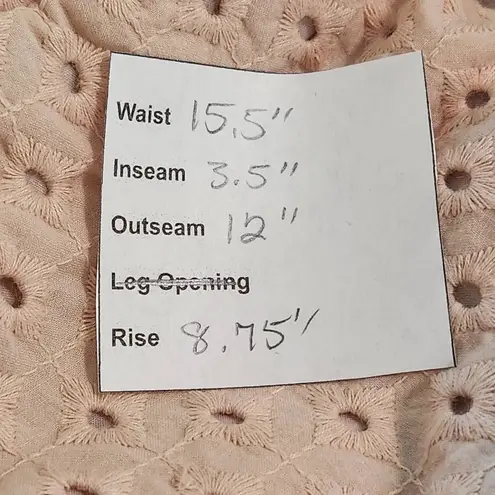  Blush Pink Eyelet Lace Shorts Size 4 LOFT Preppy Pink Lace Shorts