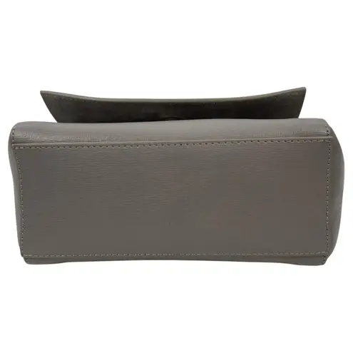 Furla Ginevra Leather Mini Crossbody Bag Sabbia Beige Gray Gold Chain