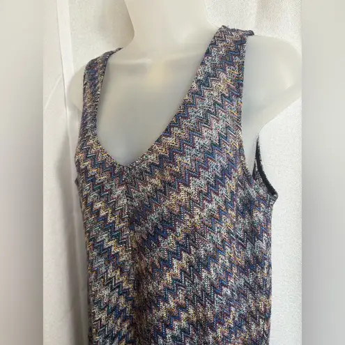 Maeve Anthropologie Westwater Chevron Knit Shift Dress Size Medium EUC 0368