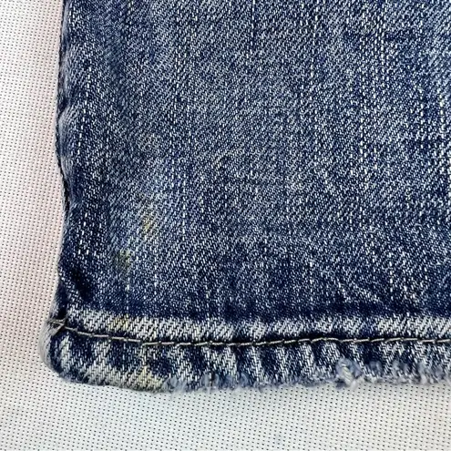 Pistola Presley High Rise Relaxed Roller Distressed Denim Jeans Size 27