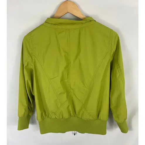 Anne Klein  Green Zip Front Jacket Size Medium