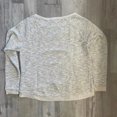 Lucky Lotus Sweater Beige metallic Knit Pullover Embellished Studded Ladies Sz L Gold Size L