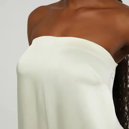 We Wore What NWT Strapless Wide Leg Jumpsuit, Ecru