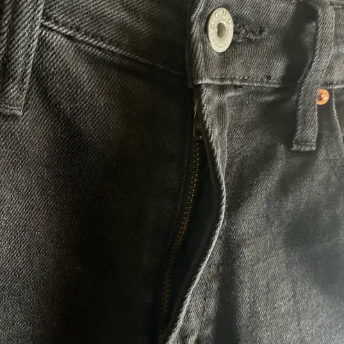 S.O.N.G Timeless Fit Women's High Rise Black Distressed Jeans Size 29