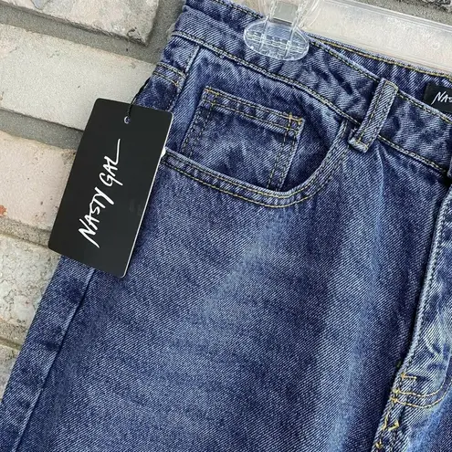 Nasty Gal New  Women’s Size UK 10 US 6 On the Move High-Waisted Mom Denim Jeans