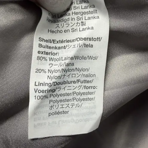 J.Crew Italian Stadium Cloth By Nello Gori Coat 4T Gray Wool Faux Fur Hood Size undefined