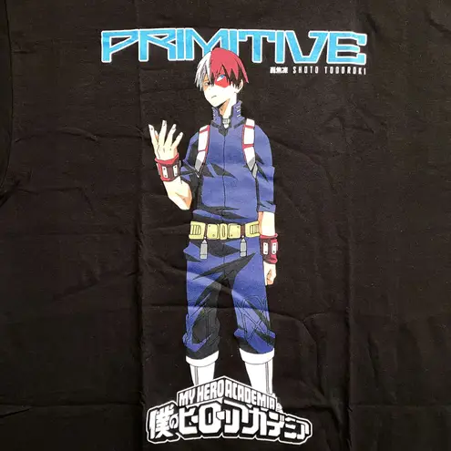 Primitive X My Hero Academia Shoto Todoroki Anime Tee XL