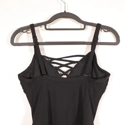 Seafolly NWT DD Active Black Maillot Size 6 (AU 10) in Black