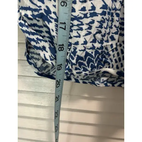 MB Design Mini Skirt Lined Size L Marathon Elastic/Tie Blue/White Aztec NWT Blue Size L