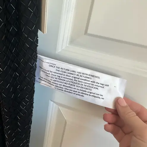 Mac Duggal Lattice Beaded Spaghetti Strap Column Gown- NWT