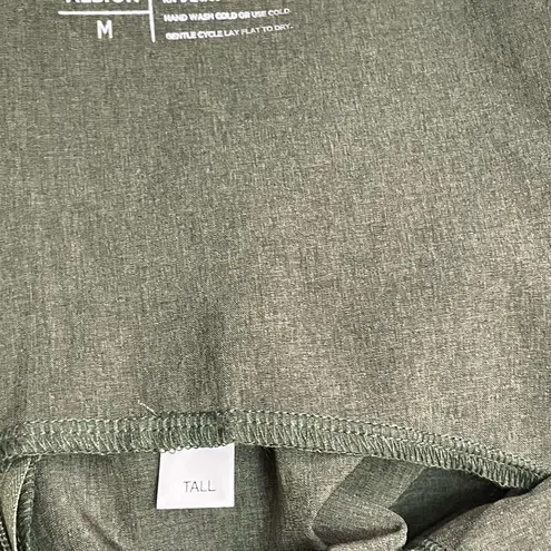ALBION FIT Albion Going Places Cap Sleeve Athleisure Dress Heather Green Size Medium Tall
