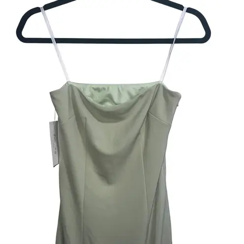Katie May NEW NWT Mary Kate Strapless Drape Back Gown Sage Green