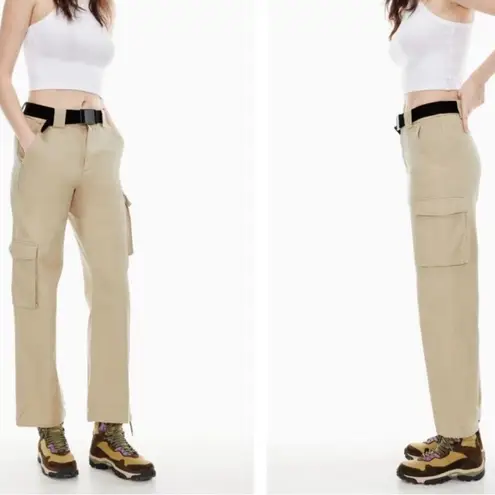 TNA ARITZIA Cargo Pants Flax Beige Tan