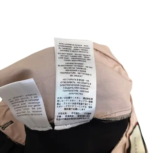 Gucci  Black Wool Silk Flat Straight Trouser Pants Size 44