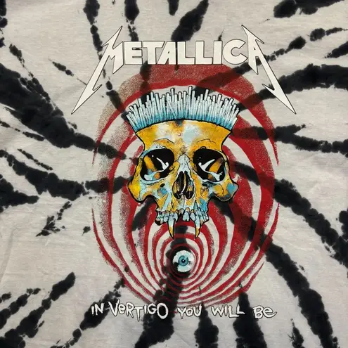 Metallica In Vertigo You Will Be Heavy Metal Band Tie Dye T-Shirt Size XL