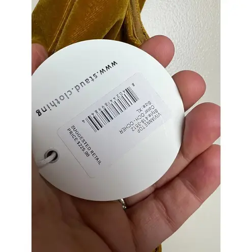 Staud Velvet Vivianne Top NWT Sz. XL Gold