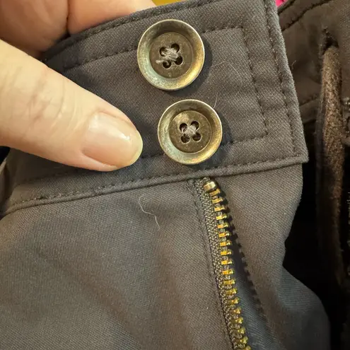 prAna Stretch Zion Halle Pant Roll Up Ankles Steel Gray Size 10