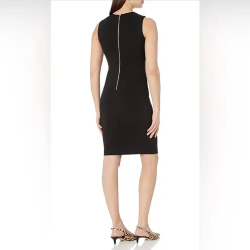 Calvin Klein  Sleeveless Scuba Sheath Dress in Black LBD Size 8