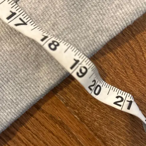 Trendy Queen grey scuba cropped quarter zip hoodie sweatshirt M Gray Size M