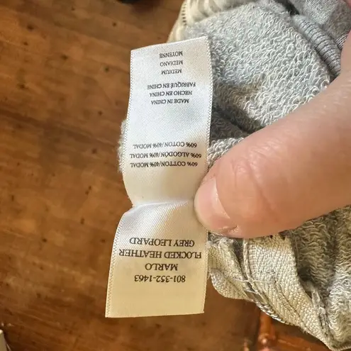 Rails Marlo flocked Heather leopard print M cozy sweatshirt