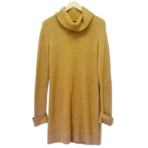 Kuhl  Makenna Wool Blend Cozy Sweater Dress Golden Mustard Tan Women’s Size Small
