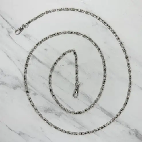 Silver Tone Swirl Chain Purse Strap 47" Crossbody Bag Replacement ✨