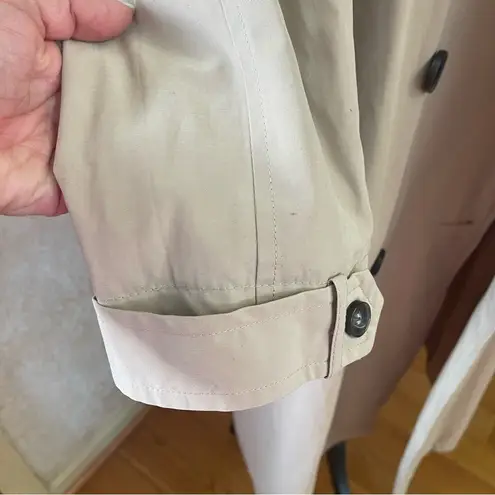 Fashion Union Long Trench Coat with Belt Cotton blend Beige Classic Sz 10