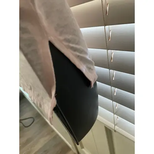 Seven7 S Veil Rose Solid Cold Shoulder Pocket Tee