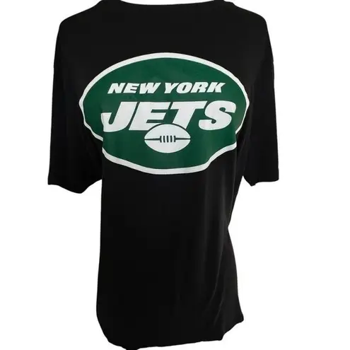 '47 Brand New York Jets Tshirt XL Black Green Graphic Crew Neck Short Sleeve