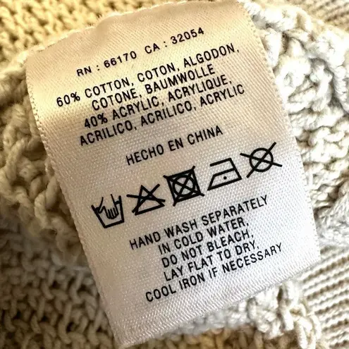 Sparrow Anthropologie ivory hooded sweater Size XS