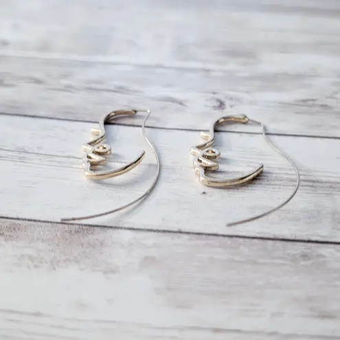 Statement Face Earrings for Pierced Ears Gold