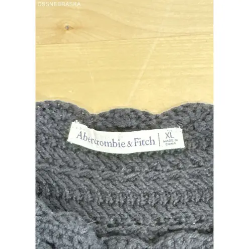 Abercrombie & Fitch  Black Crochet-Style Mosaic Tile Bodysuit - Size XL thumbnail 7