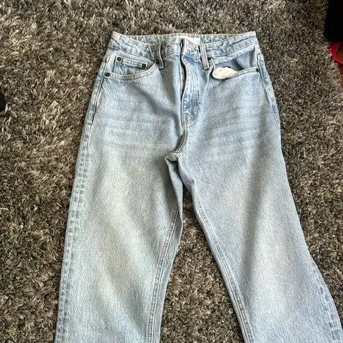 Top shop blue jeans with no rips