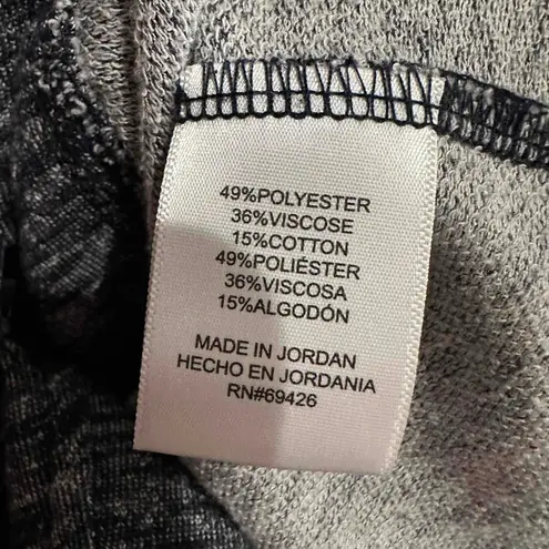 G.H. Bass & Co Grey Long Sleeve Heathered Knit Open Front Moto Cardigan Small Blue