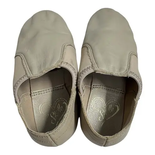 Capezio Split Sole Jazz Shoes Tan 11M Little Kid Runs Small Preowned