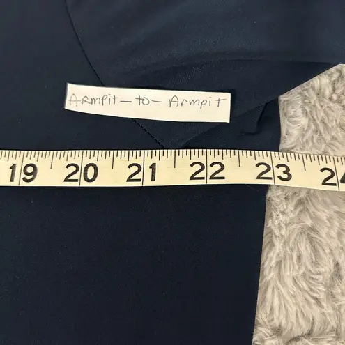 Elegant Navy Dress with Sequin Detail Blue Size 14