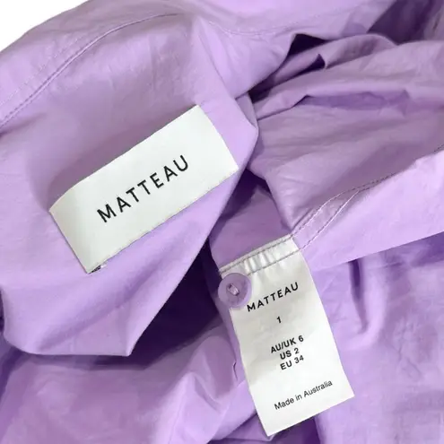 MATTEAU Relaxed Shirt, Violet, 2 (US) Purple