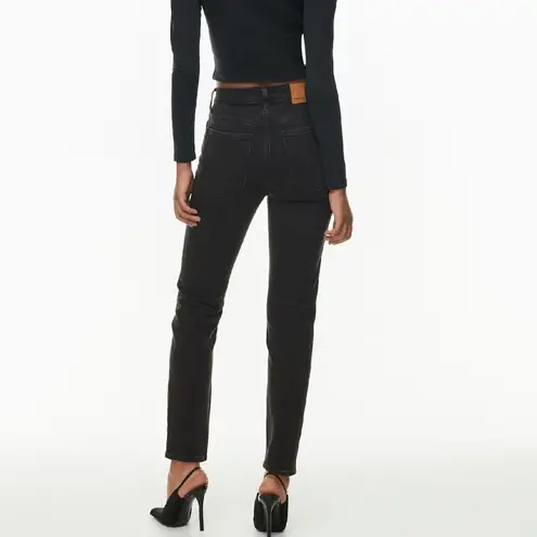 Aritzia Denim Forum Black The Yoko High Rise Slim Jeans Size 25