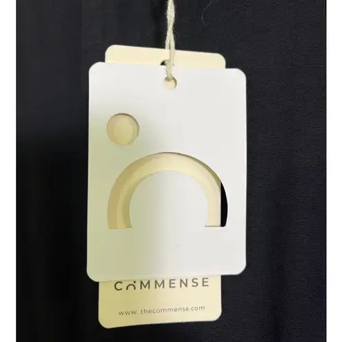 Commense Black Wide Leg Trousers NWT | High Waist Pleated Work Dress Pants L Size L