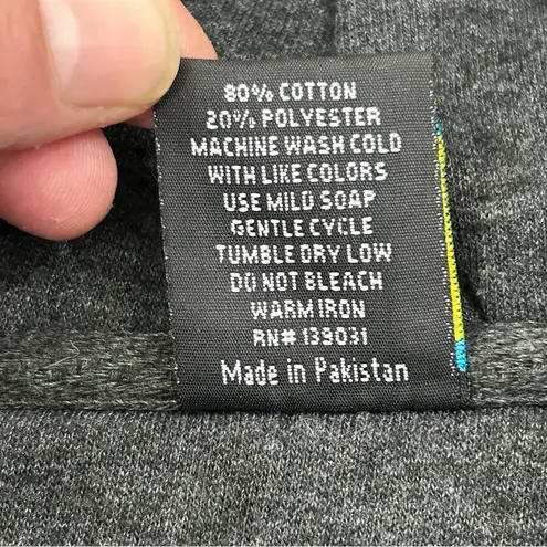 NOLA New Orleans French Quarter Louisiana Gray Full Zip Hoodie Sweatshirt Size S