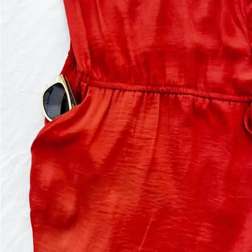 Belle Sky Burnt Orange Romper